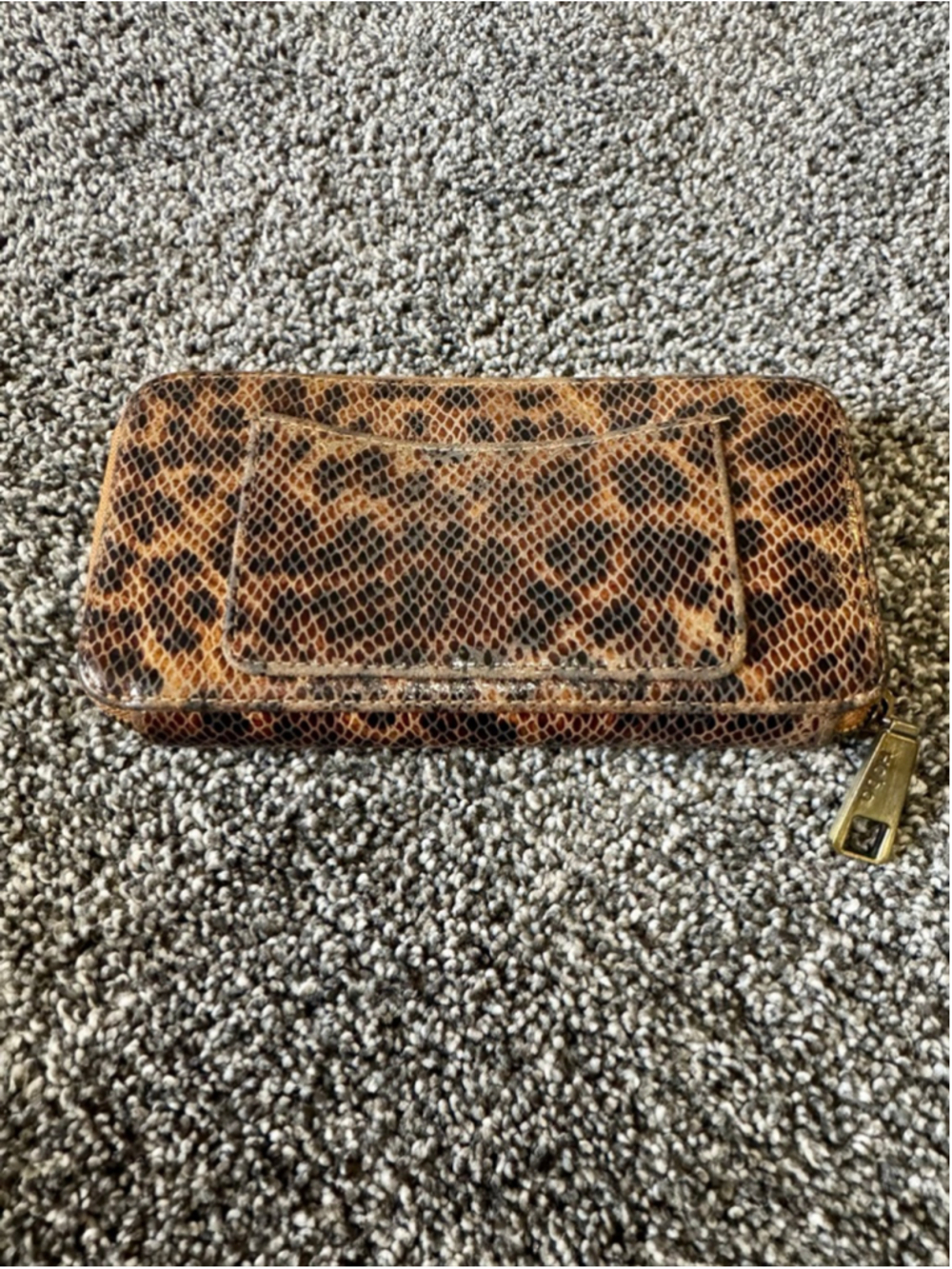 Women's Hobo International Leopard Print/Snakeskin Zip Around Accordion Wallet